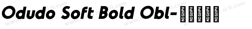 Odudo Soft Bold Obl字体转换